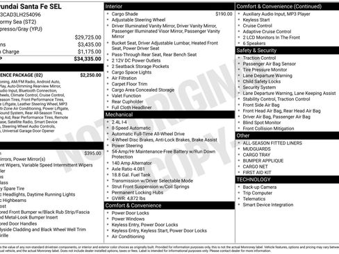 Used 2020 Hyundai Santa Fe SEL w/ Convenience Package image 5