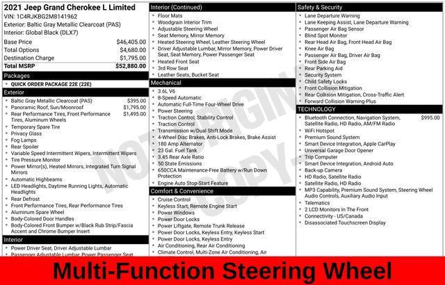 Used 2021 Jeep Grand Cherokee L Limited AWD/4WD image 12
