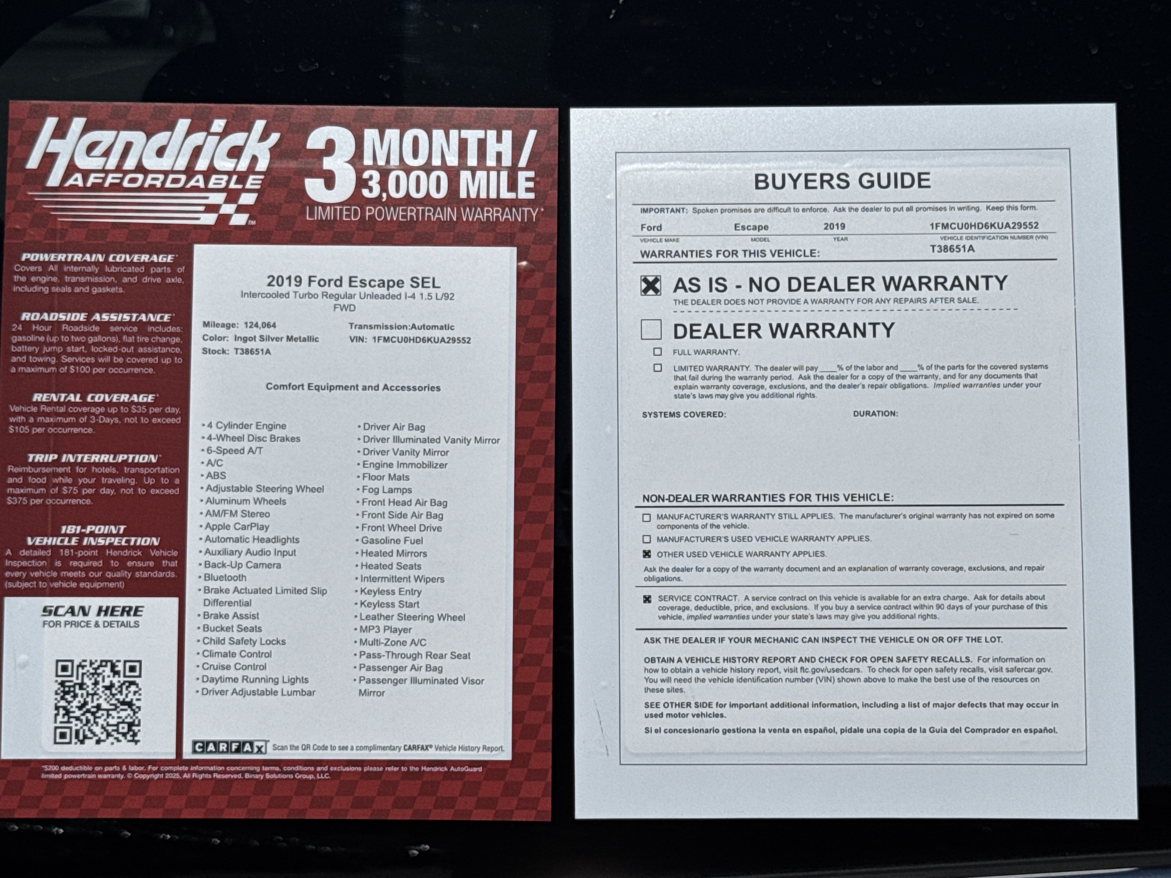 Used 2019 Ford Escape SEL FWD image 34
