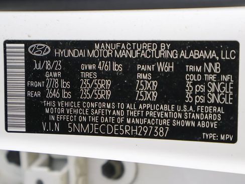 Certified 2024 Hyundai Tucson Limited AWD/4WD image 53