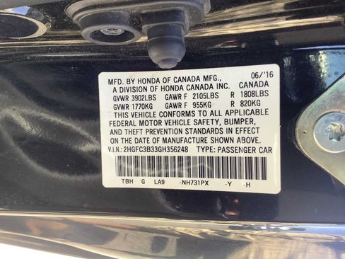 Used 2016 Honda Civic EX-T image 10