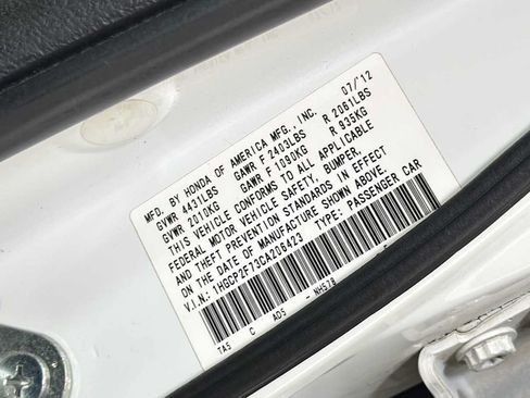Used 2012 Honda Accord EX image 11