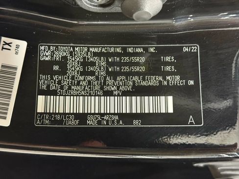 Used 2022 Toyota Highlander XSE image 79