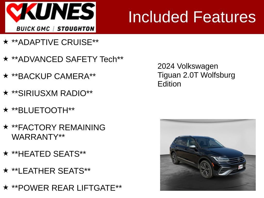 Used 2024 Volkswagen Tiguan Wolfsburg Edition AWD/4WD image 2