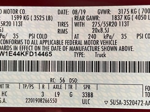 Used 2019 Ford F150 Lariat w/ Equipment Group 502A Luxury AWD/4WD image 63