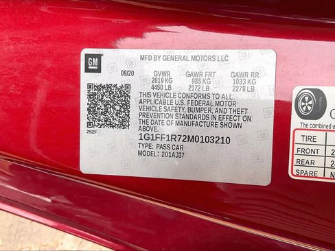 Used 2021 Chevrolet Camaro LT w/ RS Package RWD image 33
