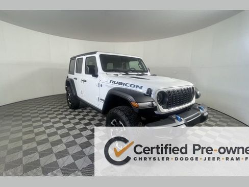 Certified 2025 Jeep Wrangler Unlimited Rubicon 4xe w/ Safety Group AWD/4WD image 1