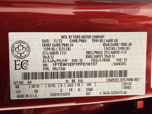 Used 2023 Ford F150 Lariat w/ Equipment Group 502A High image 30