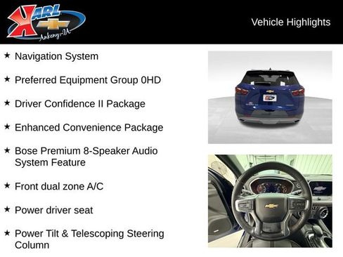 Certified 2022 Chevrolet Blazer Premier w/ Enhanced Convenience Package AWD/4WD image 2