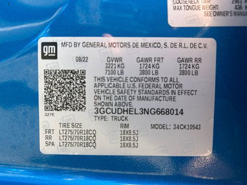 Used 2022 Chevrolet Silverado 1500 ZR2 w/ Technology Package image 34