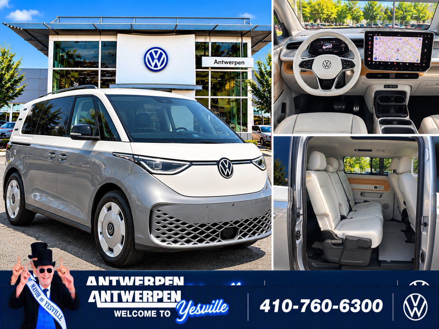 Used 2025 Volkswagen ID. Buzz Pro S Plus w/ Cupholders Package RWD image 1