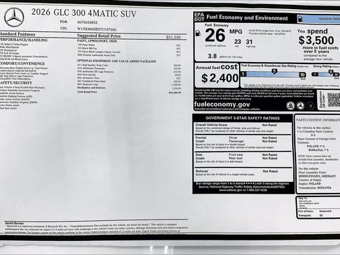 New 2026 Mercedes-Benz GLC 300 GLC 300 image 19