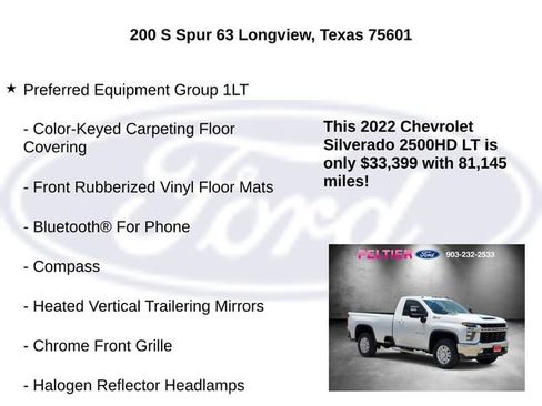 Used 2022 Chevrolet Silverado 2500 LT w/ Convenience Package AWD/4WD image 10