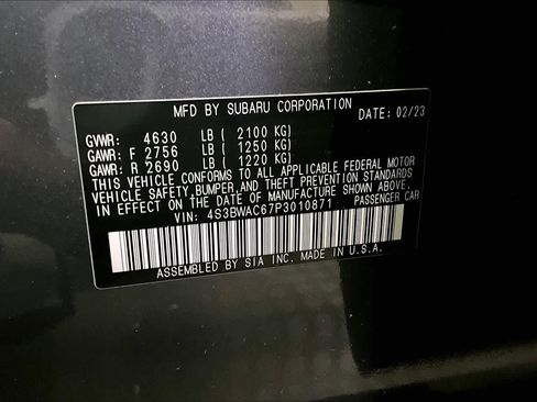 Used 2023 Subaru Legacy Premium AWD/4WD image 63