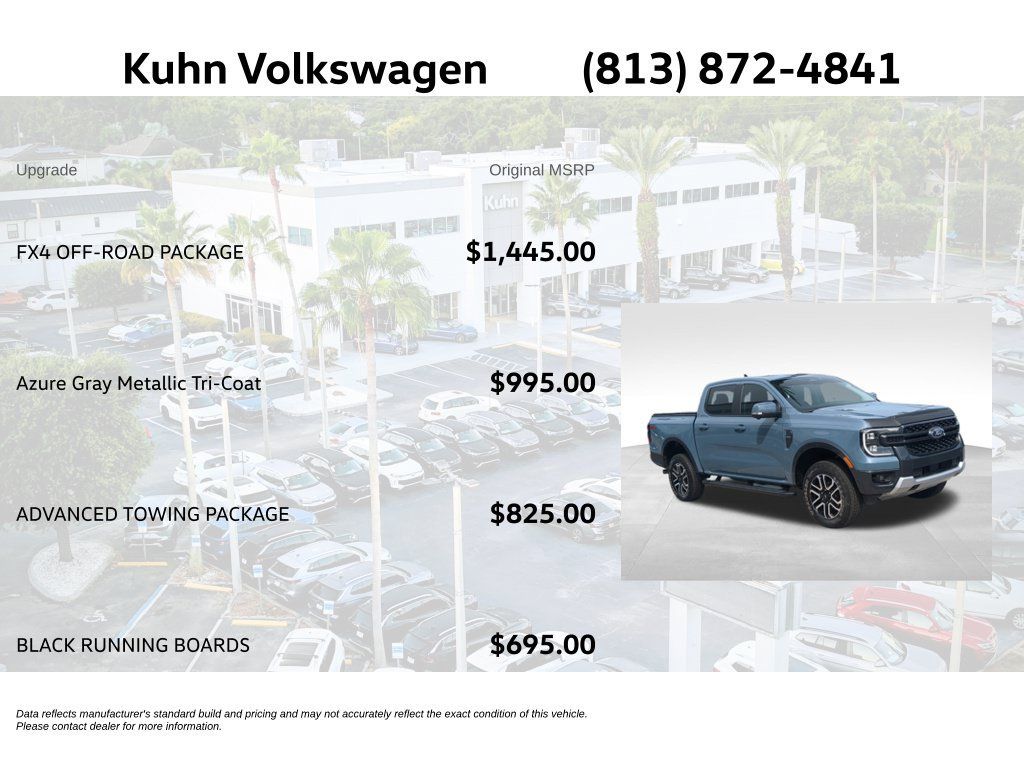 Used 2024 Ford Ranger Lariat w/ FX4 Off-Road Package AWD/4WD image 5