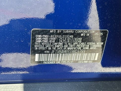 New 2025 Subaru WRX Premium w/ Accessory Package #2 image 34