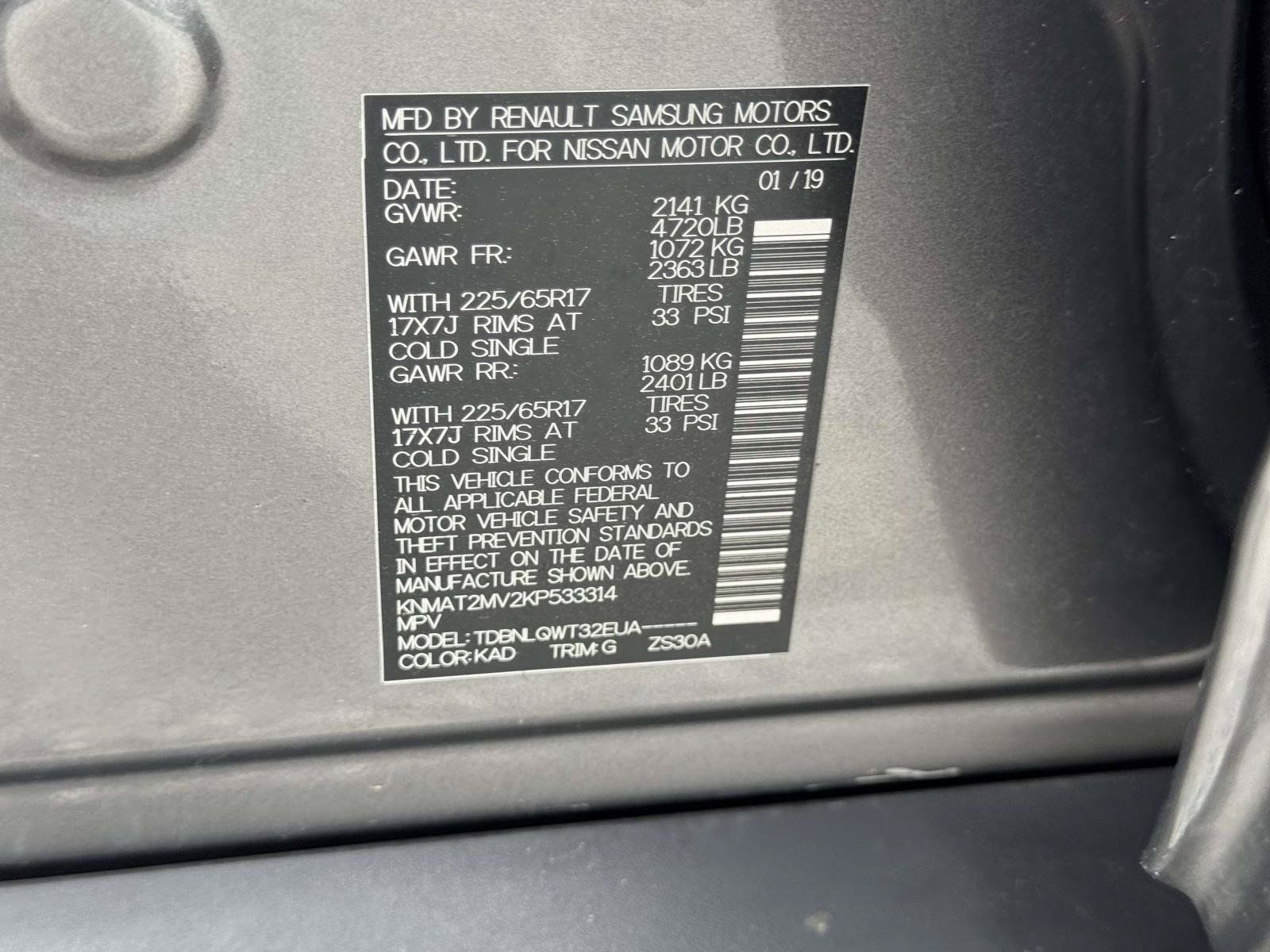 Used 2019 Nissan Rogue SV AWD/4WD image 15