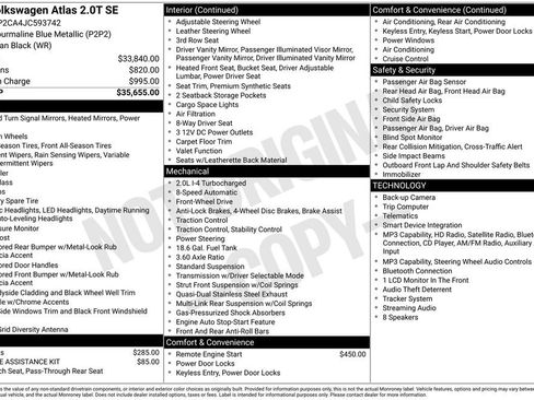 Used 2018 Volkswagen Atlas SE FWD image 37
