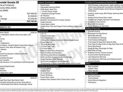 New 2026 Hyundai Sonata SE image 4