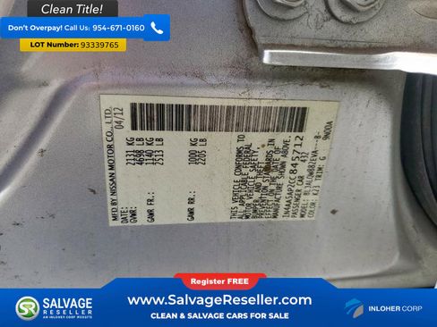 Used 2012 Nissan Maxima 3.5 S image 16