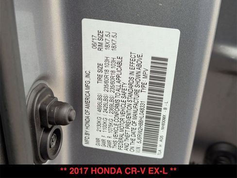 Used 2017 Honda CR-V EX-L image 35