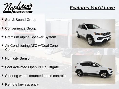 Used 2025 Jeep Compass Latitude w/ Sun & Sound Group AWD/4WD image 6
