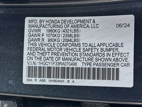 Certified 2024 Honda Accord EX image 31