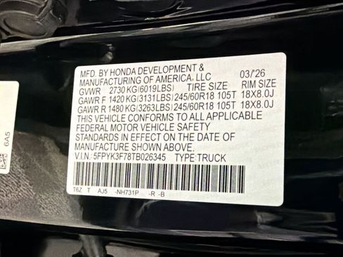 New 2026 Honda Ridgeline TrailSport+ image 18