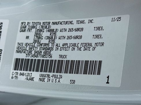 Certified 2026 Toyota Tundra Limited RWD image 33