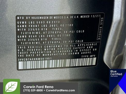 Used 2022 Volkswagen Tiguan SE image 34