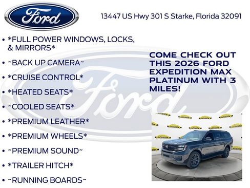 New 2026 Ford Expedition Max Platinum w/ Stealth Appearance Package AWD/4WD image 10