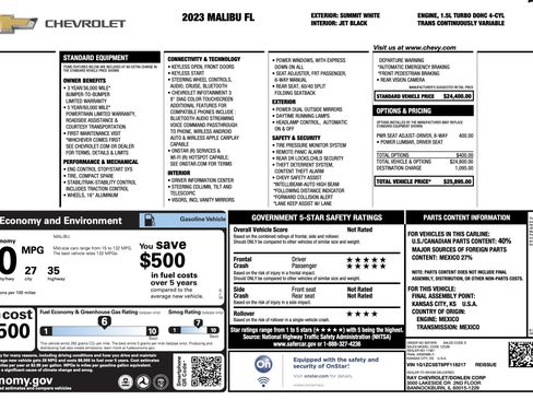 Used 2023 Chevrolet Malibu LS FWD image 3