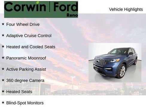 Certified 2021 Ford Explorer Platinum w/ Equipment Group 601A image 7