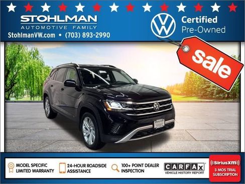 Certified 2021 Volkswagen Atlas SE image 1