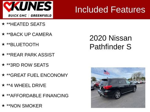 Used 2020 Nissan Pathfinder S AWD/4WD image 2