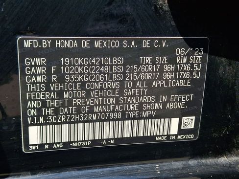 Certified 2024 Honda HR-V LX image 27