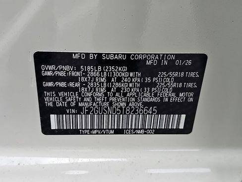 Certified 2026 Subaru Crosstrek 2.5i Limited w/ Crosstrek Mirror Package AWD/4WD image 22