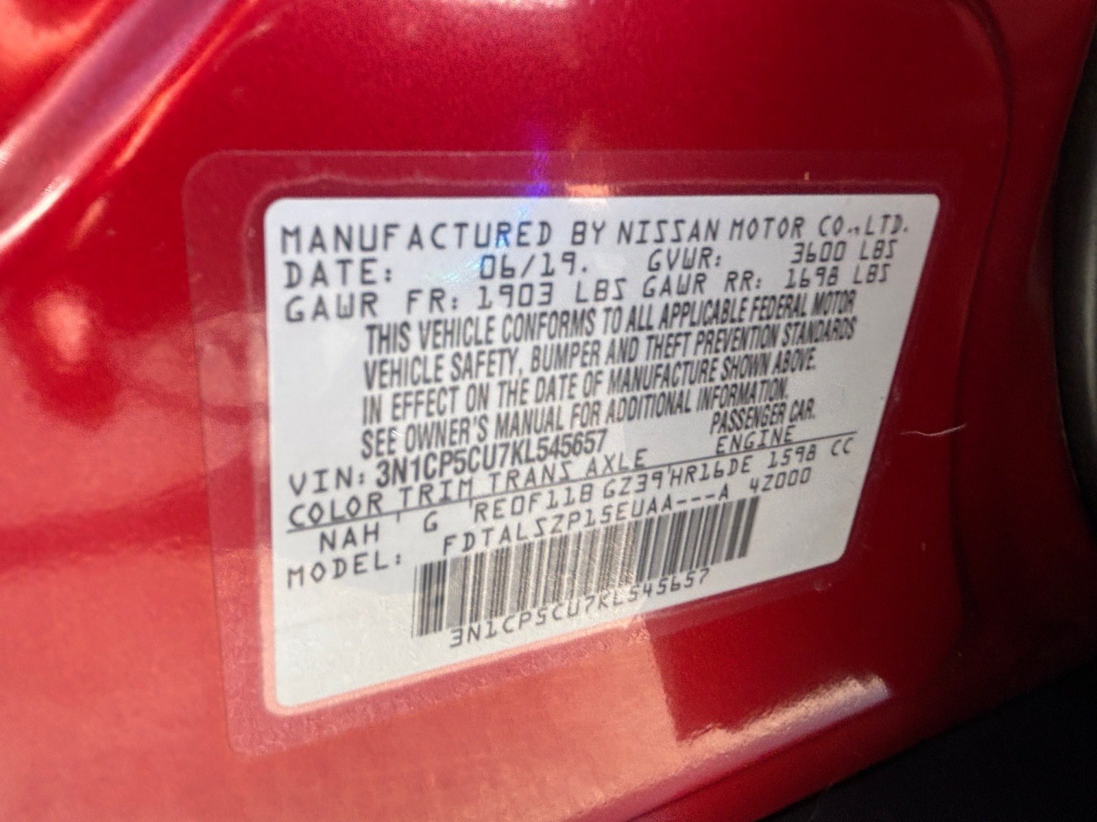 Used 2019 Nissan Kicks SV FWD image 32