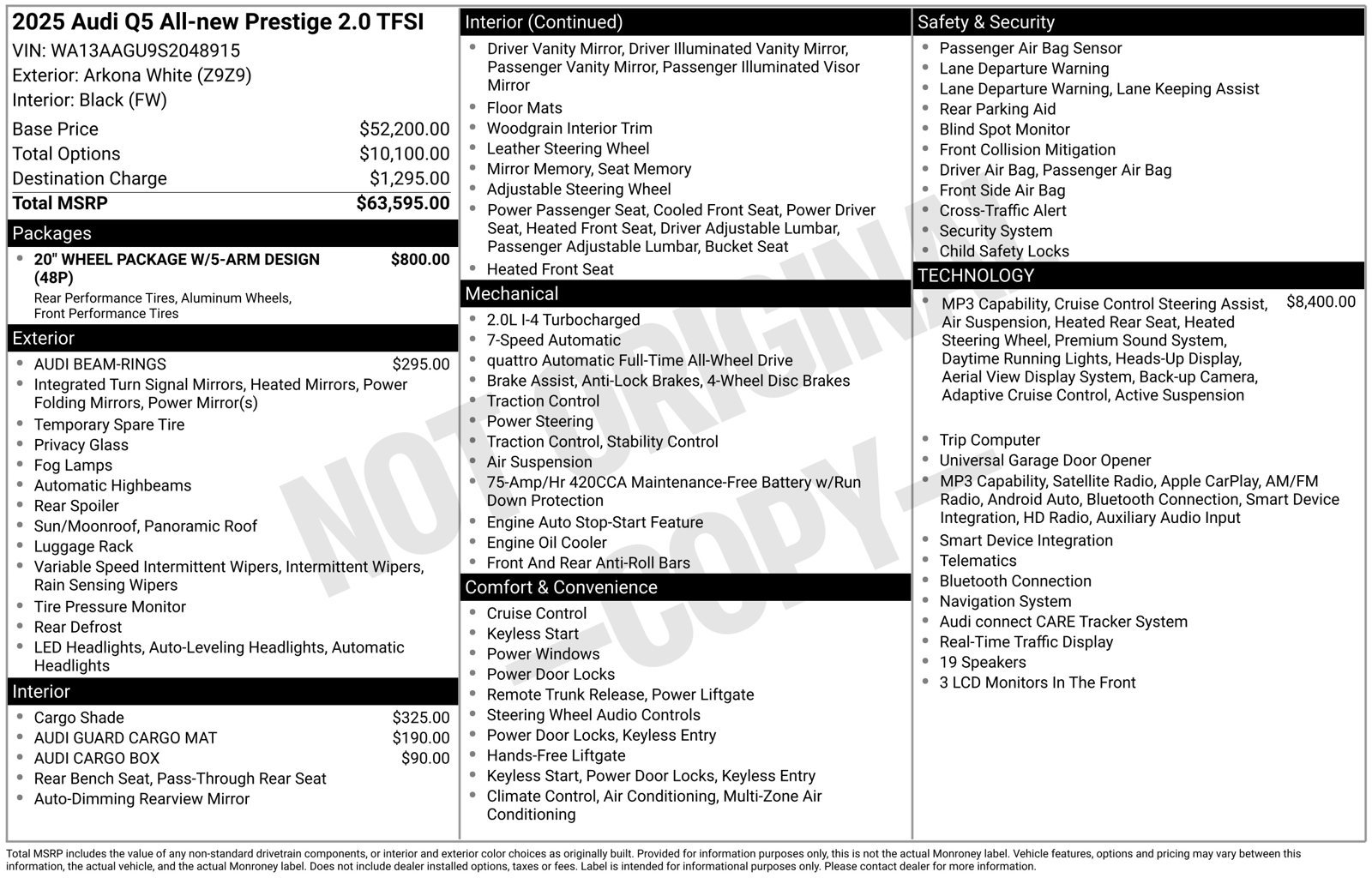 Certified 2025 Audi Q5 Prestige AWD/4WD image 32