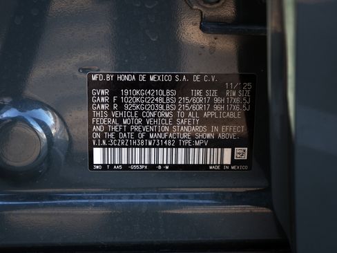 Used 2026 Honda HR-V LX image 45