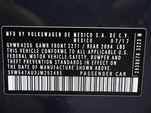 Used 2018 Volkswagen GTI SE w/ SE Leather Package image 41