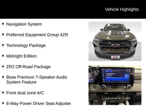Certified 2025 Chevrolet Colorado ZR2 w/ Midnight Edition AWD/4WD image 16