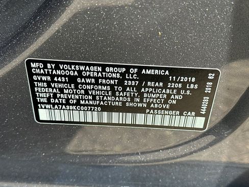 Used 2019 Volkswagen Passat 2.0T Wolfsburg FWD image 27