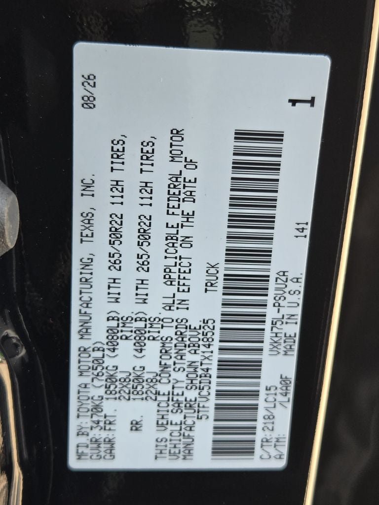 New 2026 Toyota Tundra Capstone AWD/4WD image 22