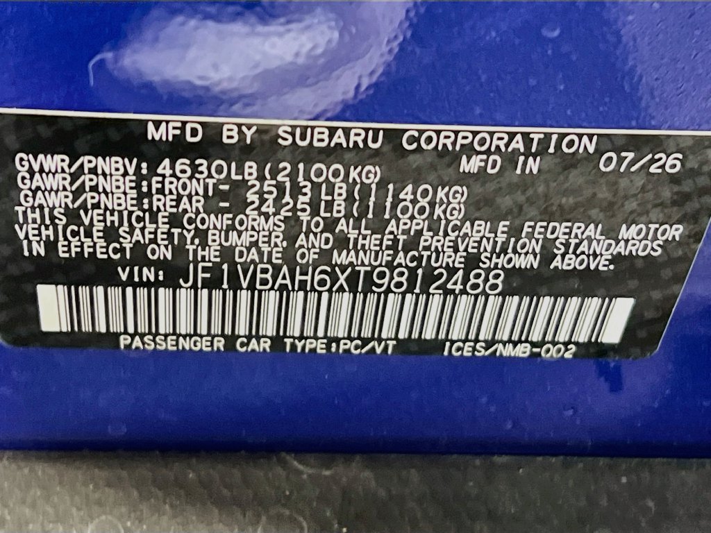 New 2026 Subaru WRX Premium AWD/4WD image 24