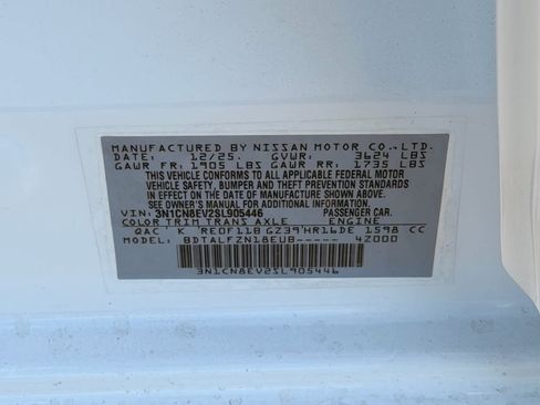 New 2025 Nissan Versa SV image 25