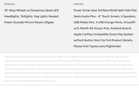 Used 2020 Toyota Highlander LE image 38