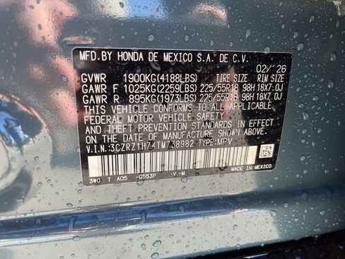 New 2026 Honda HR-V EX-L image 5