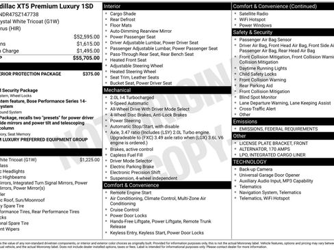 New 2025 Cadillac XT5 Premium Luxury image 39