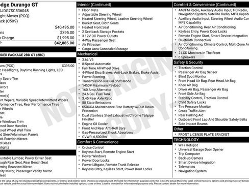 Certified 2025 Dodge Durango GT AWD/4WD image 7